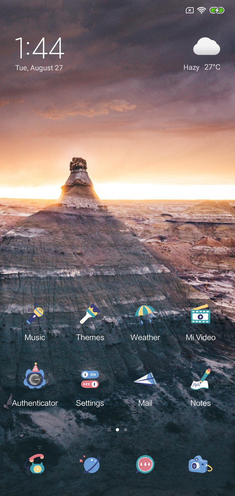 Setting sun screenshot