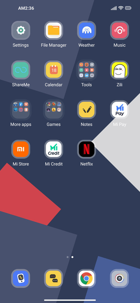 Geometric screenshot