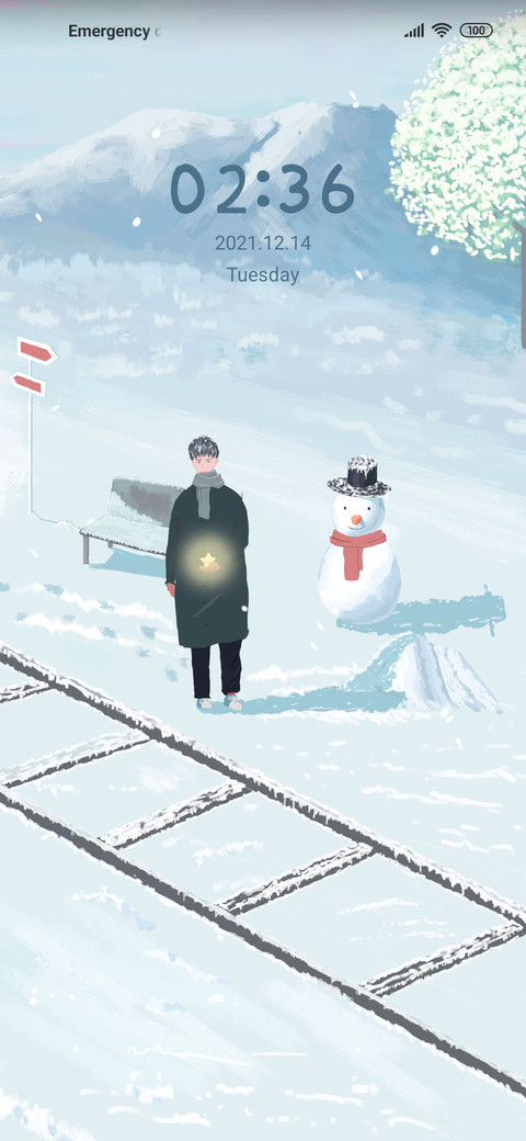 Winter snow scene screenshot