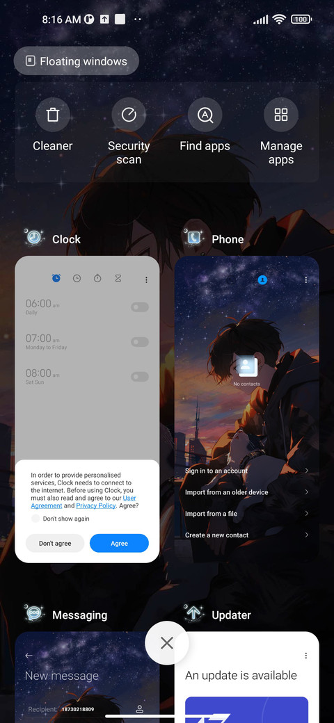 Sunset and dusk screenshot