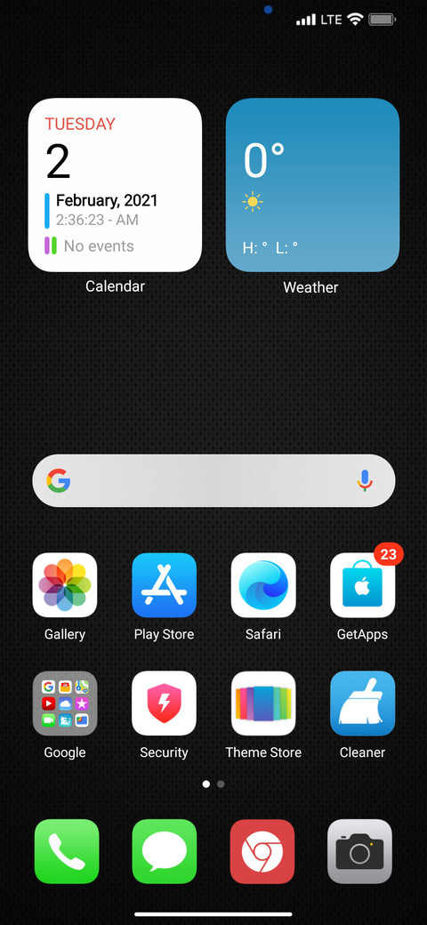 iOS Standard screenshot