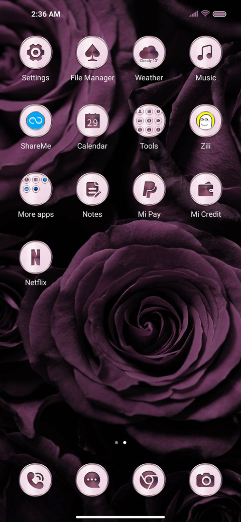 Vintage rose screenshot
