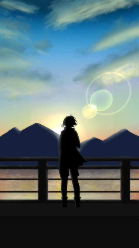 Sunrise view while jogging screenshot