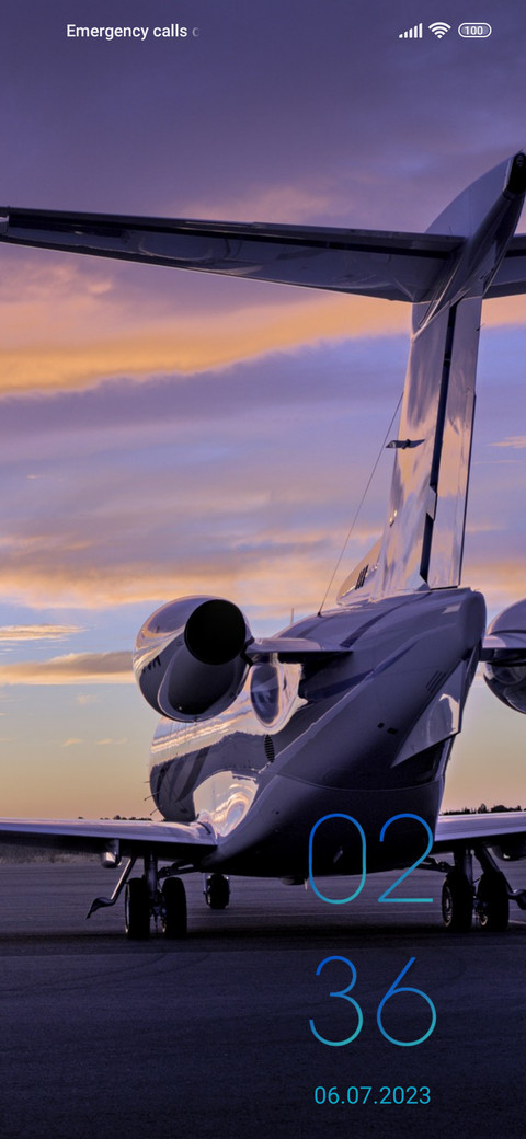 business jet screenshot