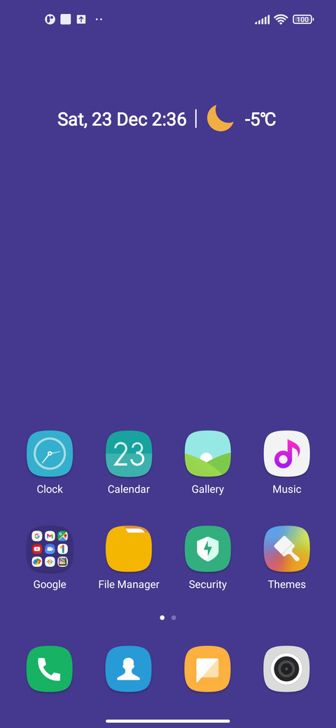 I purple screenshot