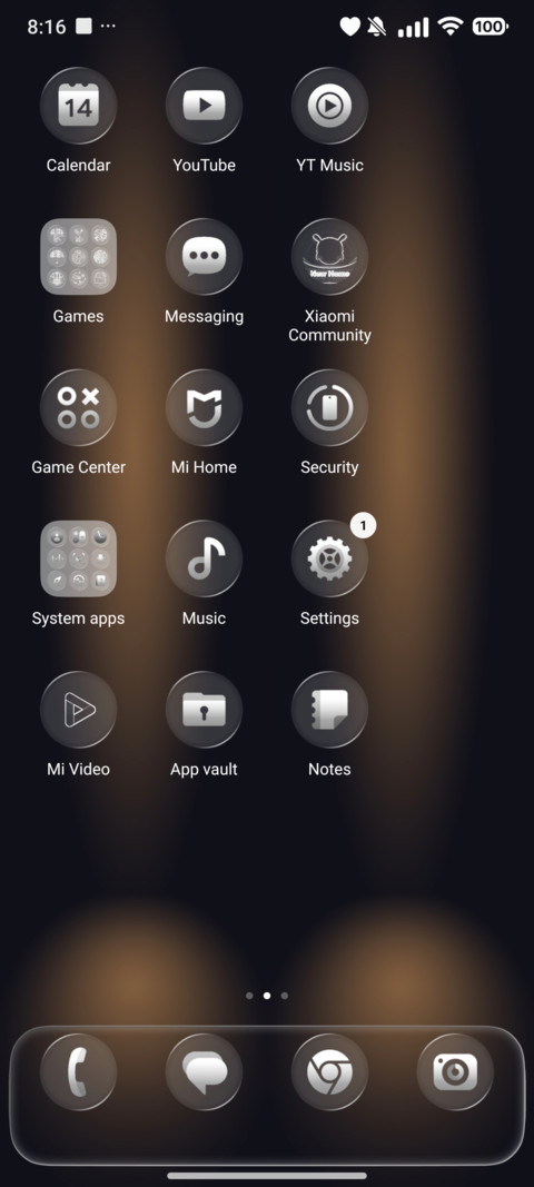 Round Glass 8V screenshot