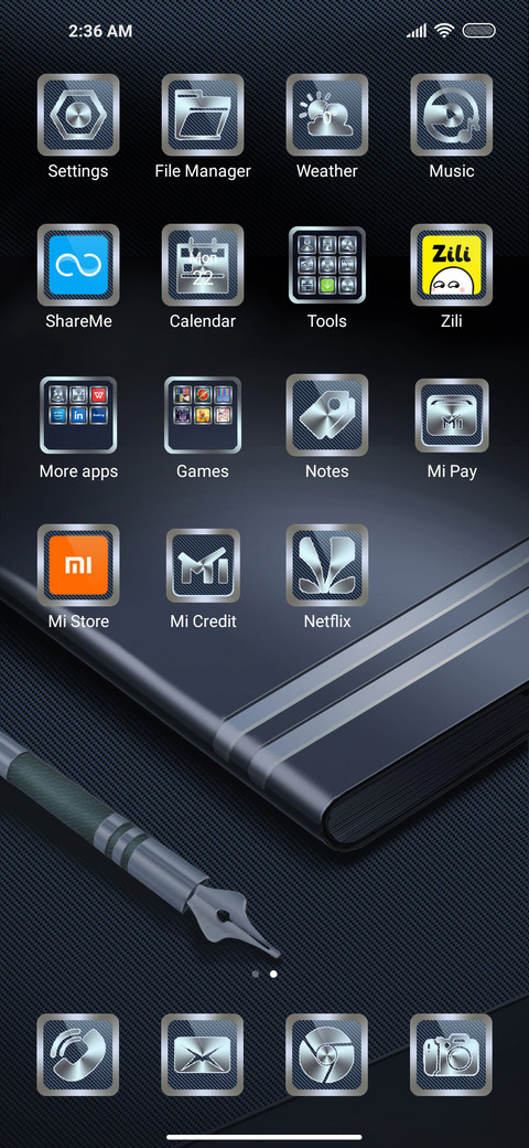 Blue metal screenshot