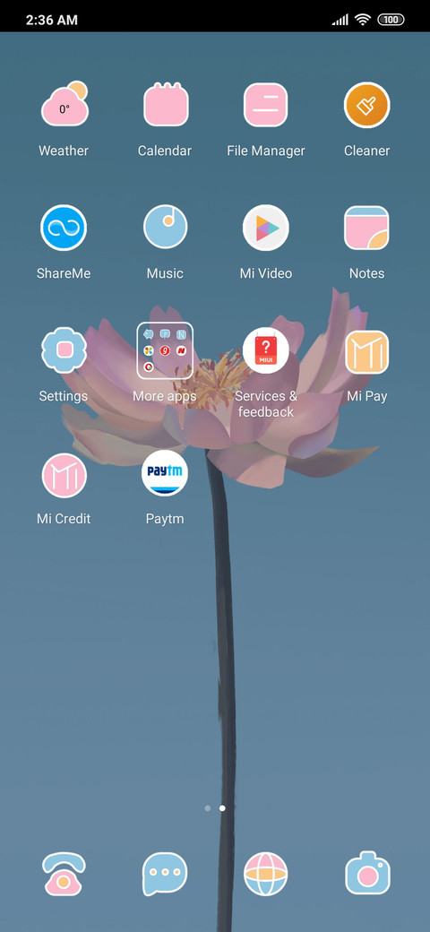 Floral screenshot