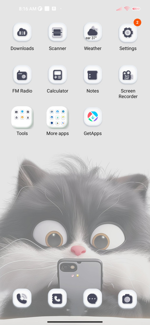 Cute black cat screenshot
