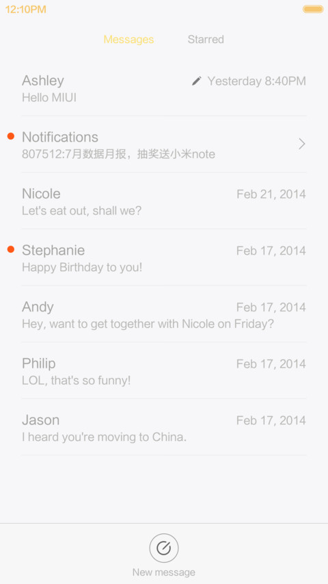 iOS 9 Touch of Gold screenshot