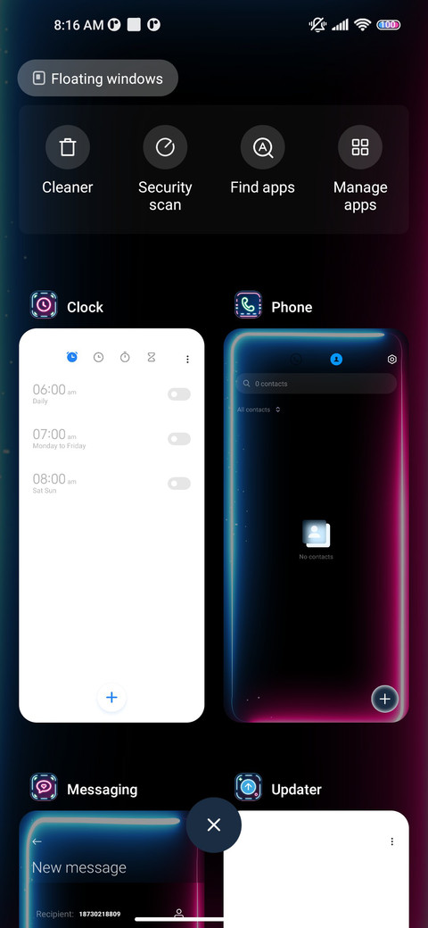 Broken screen screenshot