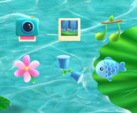 锦鲤戏荷 screenshot