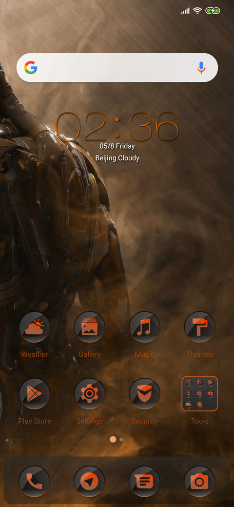 Orange  Gradient X screenshot