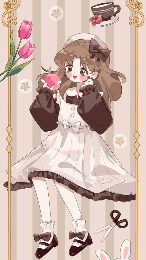 Retro Lolita girl screenshot