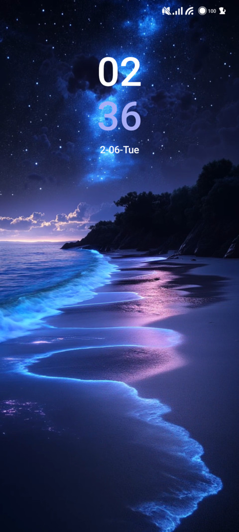 Blue Glow Beach screenshot