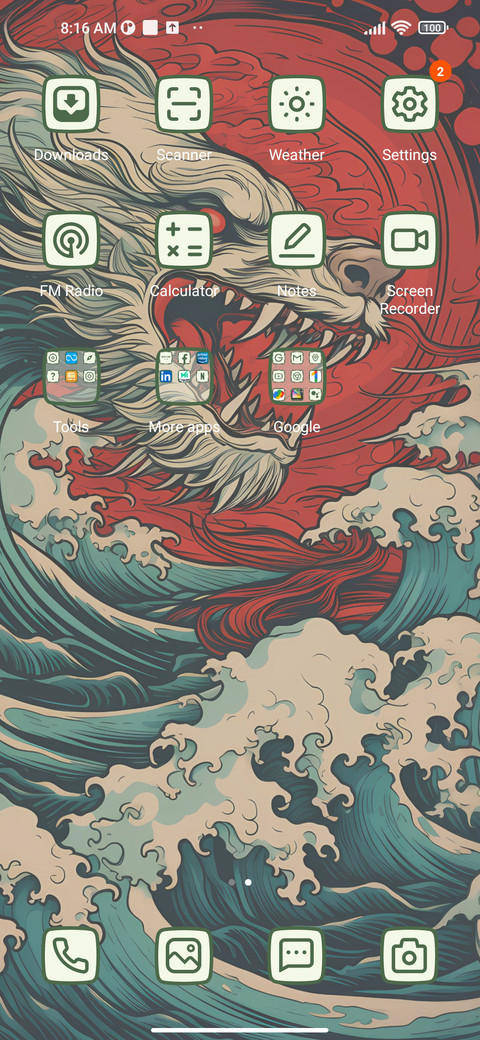Ukiyo-e dragons screenshot