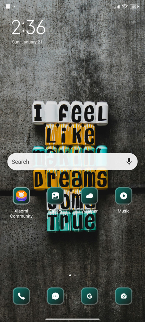 Inspiration screenshot