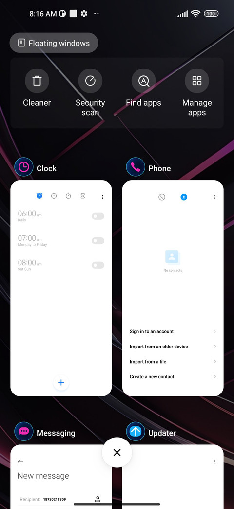 dark abstract screenshot