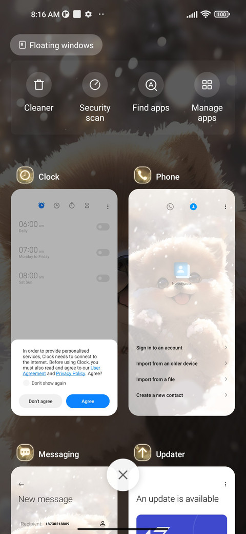 Smiling puppy screenshot