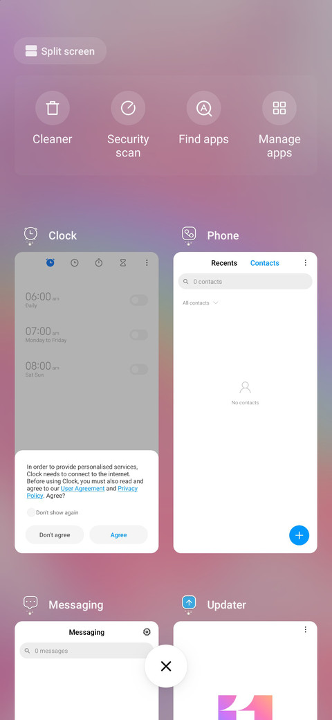 Wallpaper pink sky screenshot