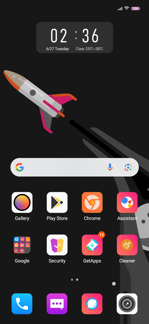 Flying rocket screenshot