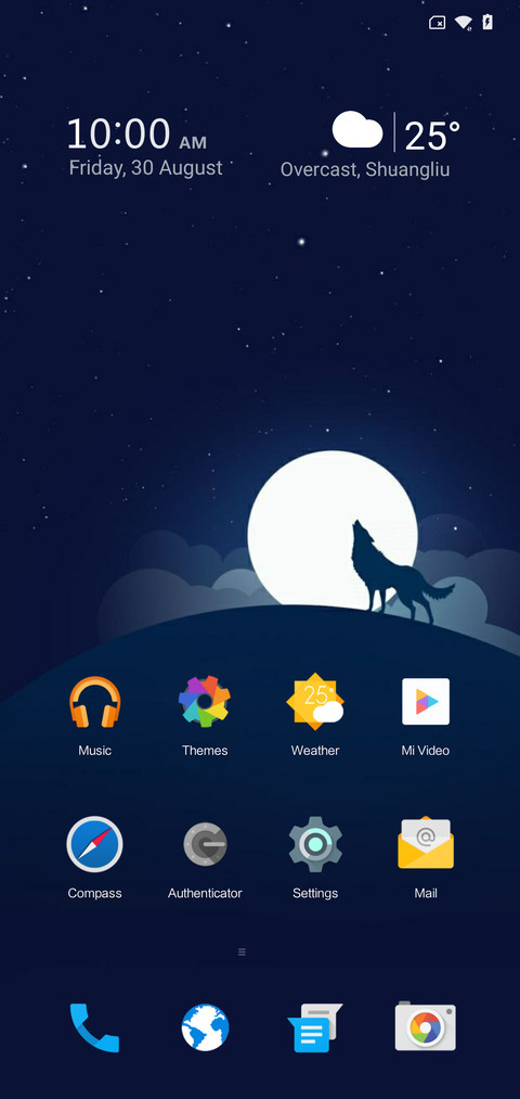 Android X screenshot