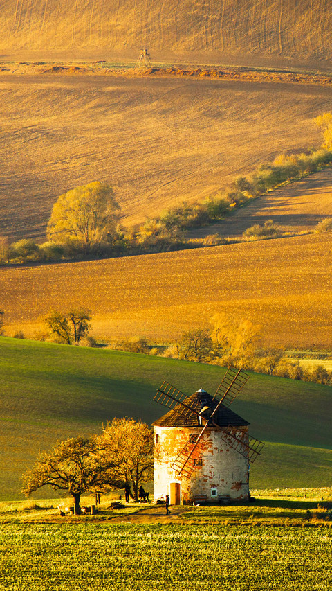 Landscape with waves hills screenshot