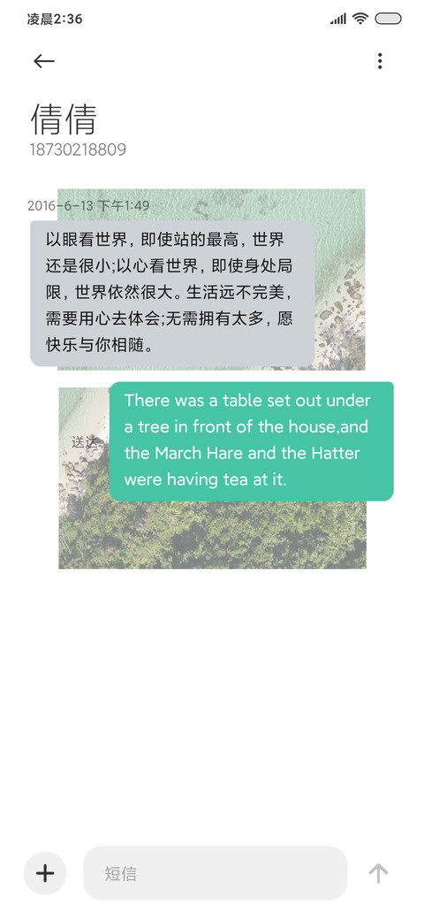 动态锁屏 绿海 screenshot