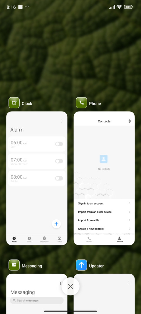 Leaf screenshot