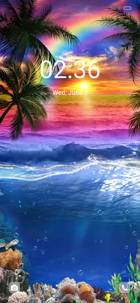 Rainbow ocean screenshot