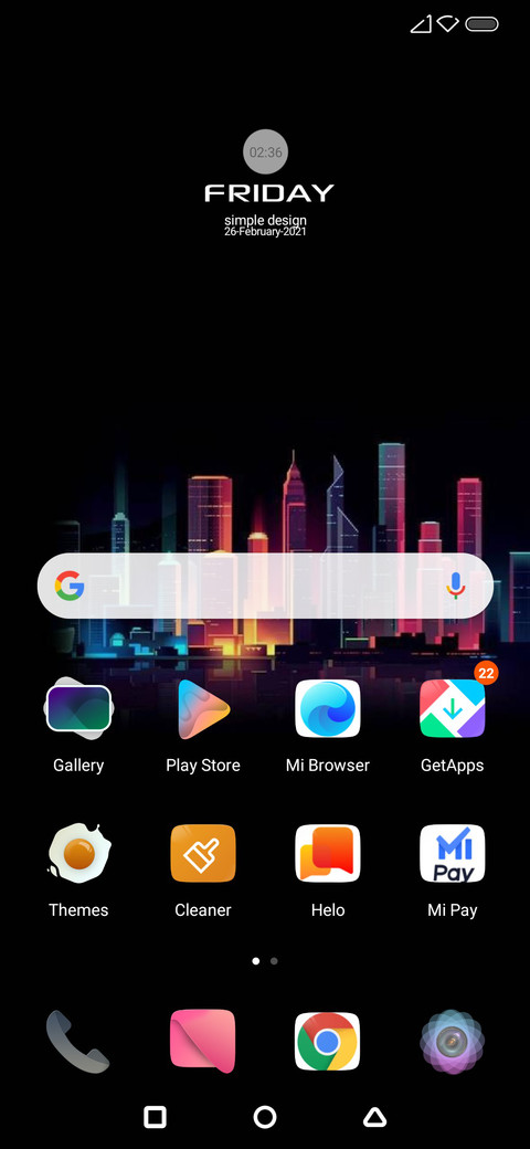MI OS v12 screenshot