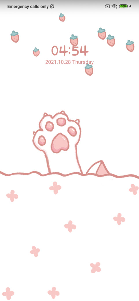 Cute cat paw screenshot