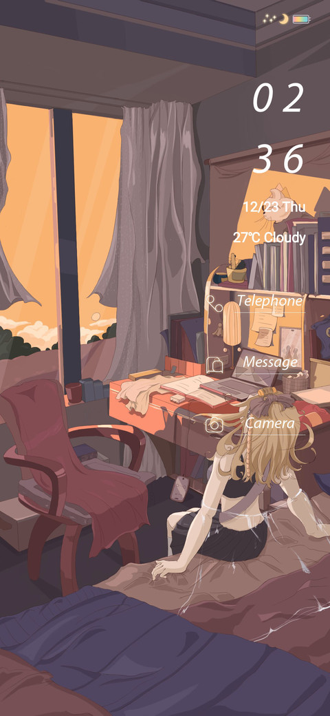 A girl at dusk screenshot