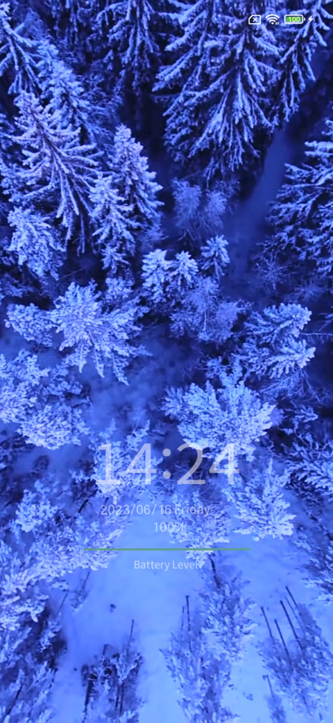 Blue fog forest screenshot