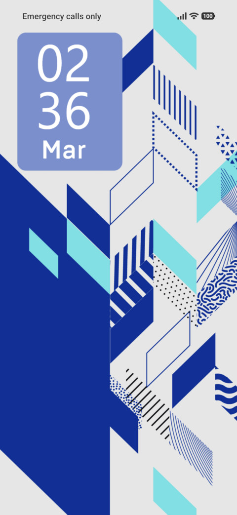 Geometric brochure screenshot