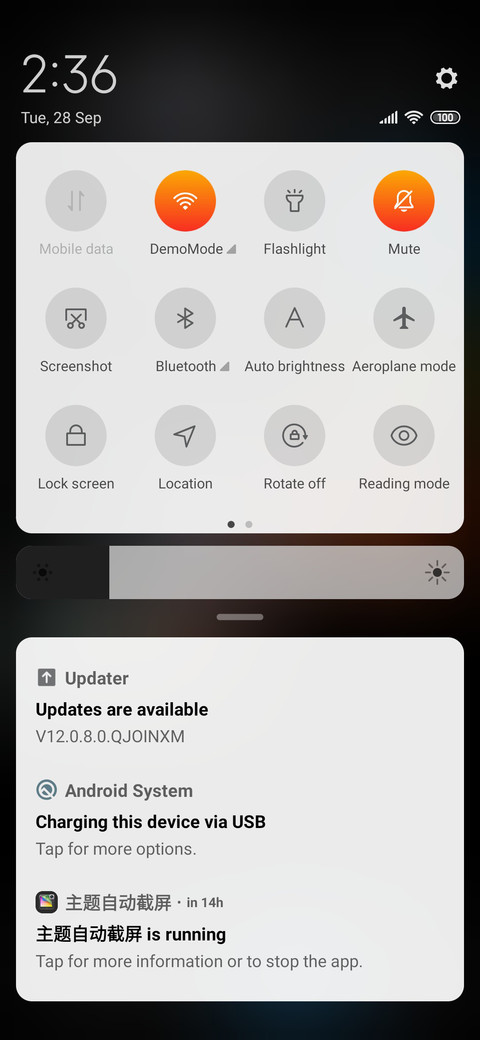 Dark OS screenshot