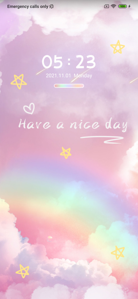Wallpaper pink sky screenshot