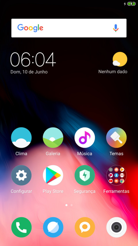 Android P Concept Red screenshot