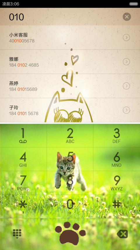 猫咪主题 screenshot