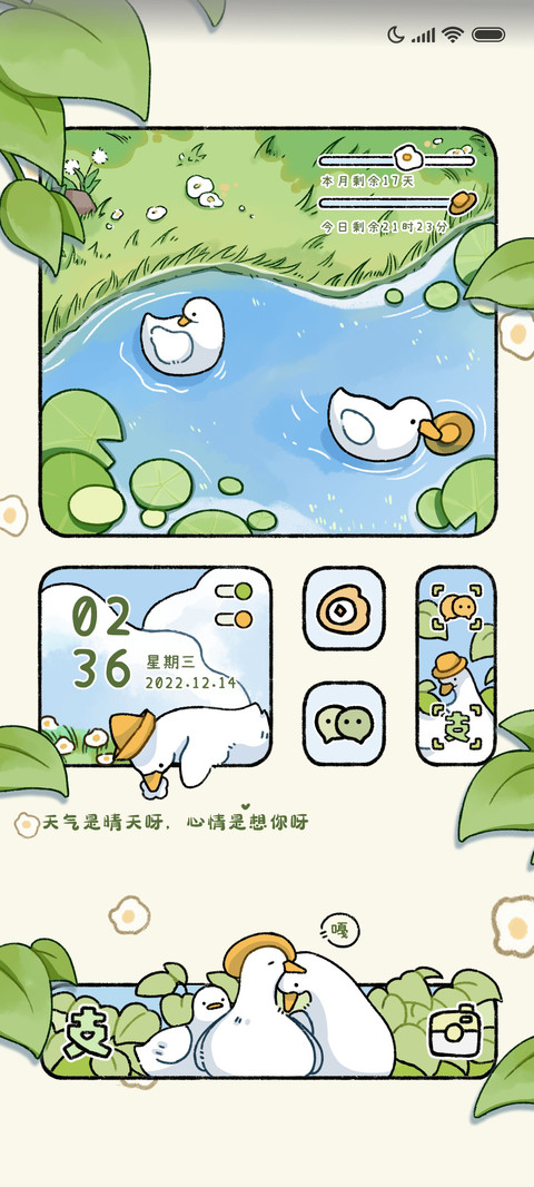 治愈鸭鸭 动态组件 screenshot