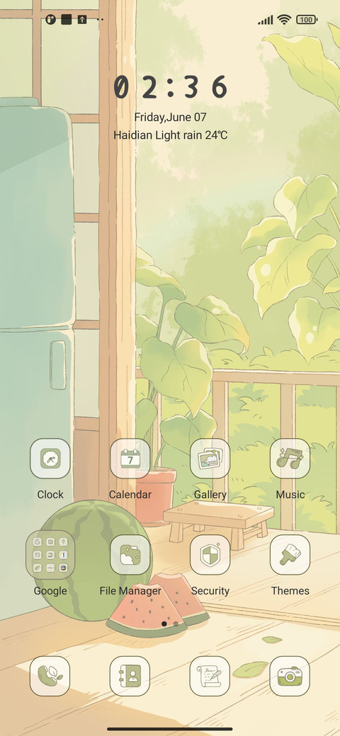 Summer weather screenshot