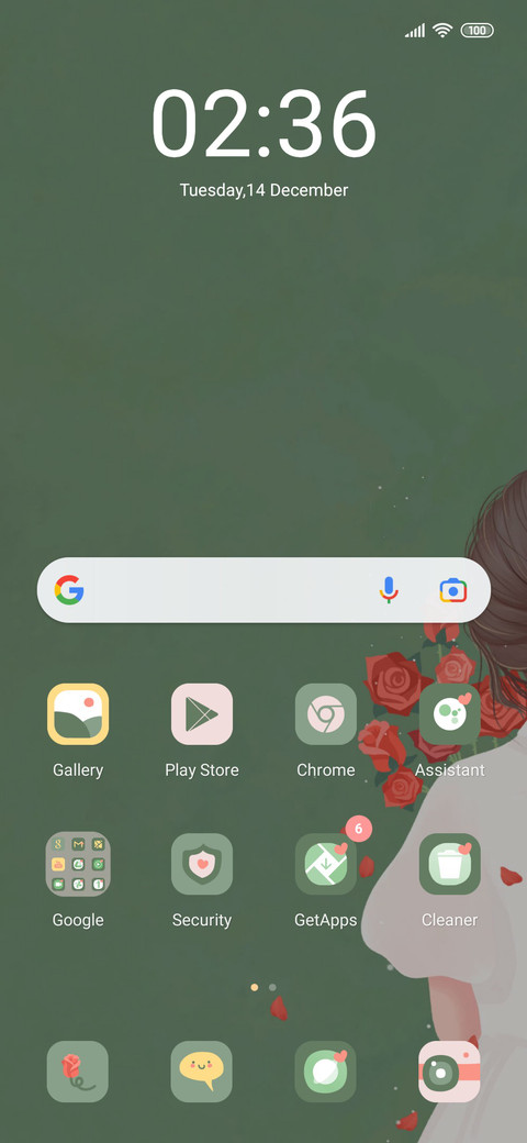 Motivational girl screenshot