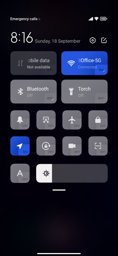 Xenon UI screenshot