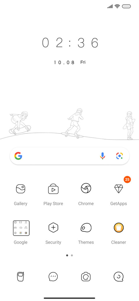 Line cool girl screenshot