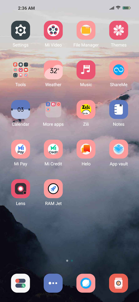 The clouds screenshot