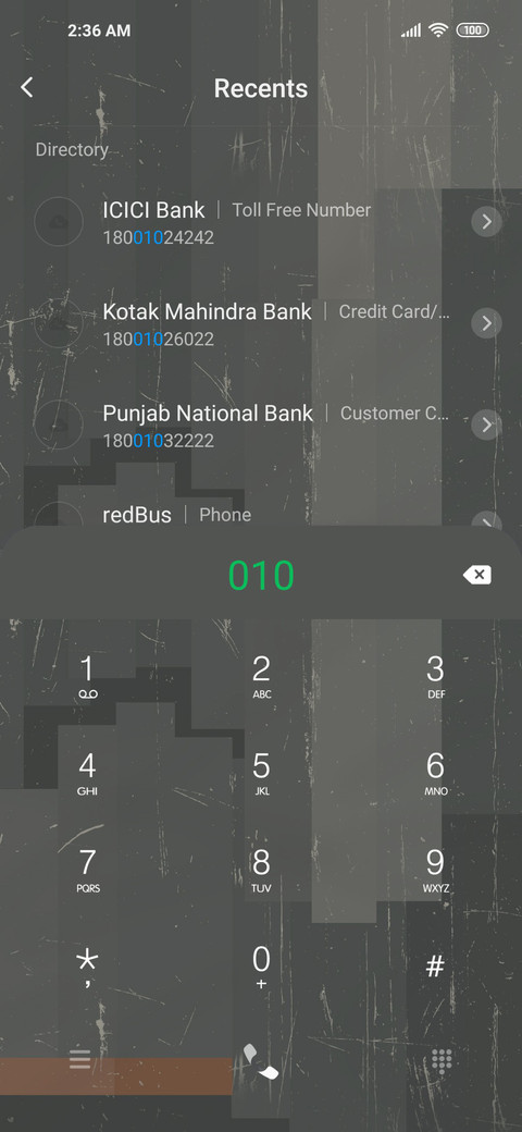Vintage wall screenshot