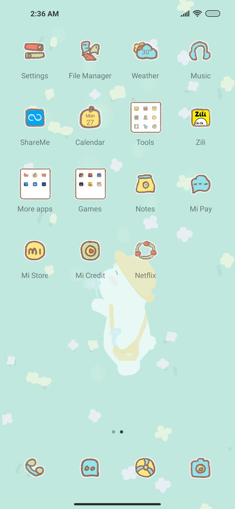 Bear bubble screenshot