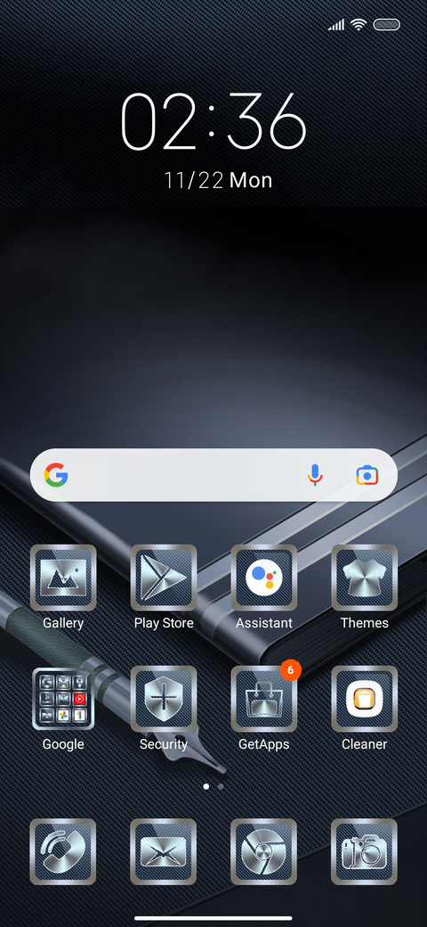 Blue metal screenshot