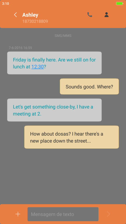 Orange Accents screenshot