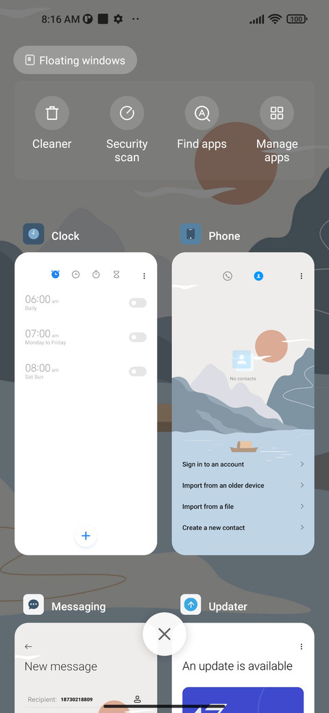 Landscape poetry screenshot